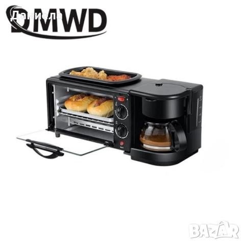 Многофункционална Печка, тостер фурна и кафемашина – 3в1 , снимка 2 - Печки, фурни - 52016378