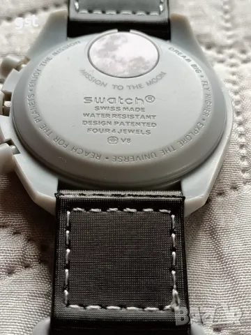 Omega Swatch Mission to Moon Moons Speedmaster часовник Хронограф Копие, снимка 7 - Мъжки - 49648926