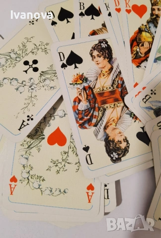 Ретро колекционерски карти рококо Salon 66, нови, снимка 2 - Карти за игра - 53560467