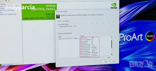 4K Ultra HD OLED/Core i7-12700H/NVidia RTX 3070Ti/16GB RAM/1TB SSD NVMe/ASUS ProArt Studiobook H7600, снимка 16 - Лаптопи за игри - 51430409