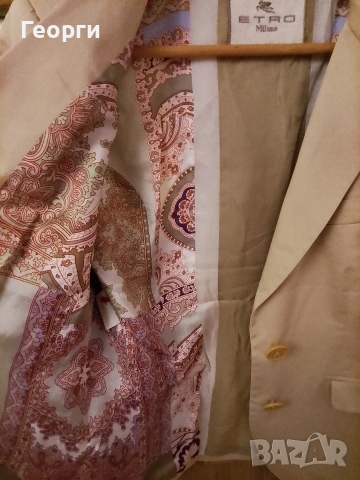 Оригинално дамско сако Etro Milano от памук, снимка 4 - Сака - 53938468