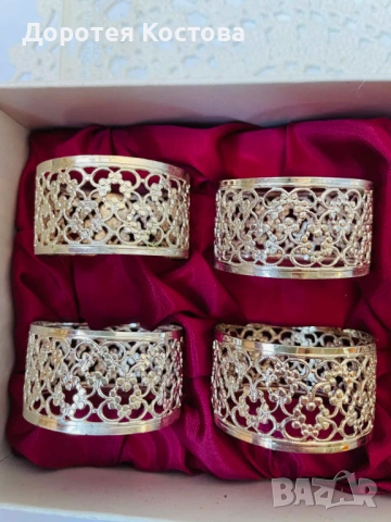 Красиви посребрени пръстени от Англия, снимка 5 - Антикварни и старинни предмети - 53895628