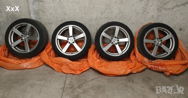 Джанти 18" 5х110 с гуми + фланци, снимка 2 - Гуми и джанти - 54241910