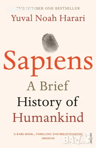 Sapiens' A Brief History of Humankind'  , снимка 1 - Енциклопедии, справочници - 46893503