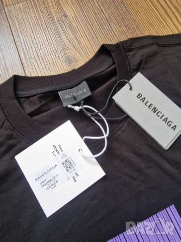 Страхотна мъжка тениска BALENCIAGA  нова с етикет  , размер 2ХL, снимка 6 - Тениски - 45477565