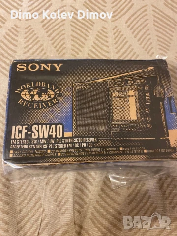 SONY ICF SW40 Радио, Пълен комплект!, снимка 7 - Ресийвъри, усилватели, смесителни пултове - 51394333