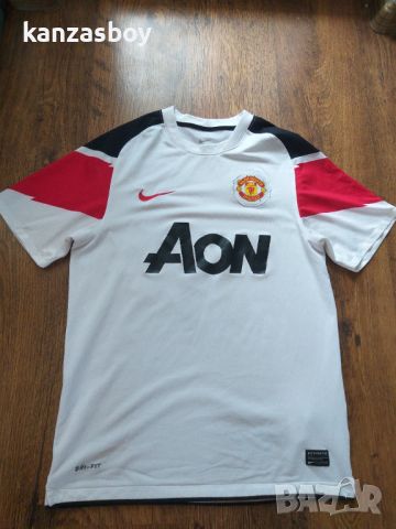 Nike 2010-12 Manchester United Away - ретро футболна тениска С, снимка 4 - Тениски - 46552943