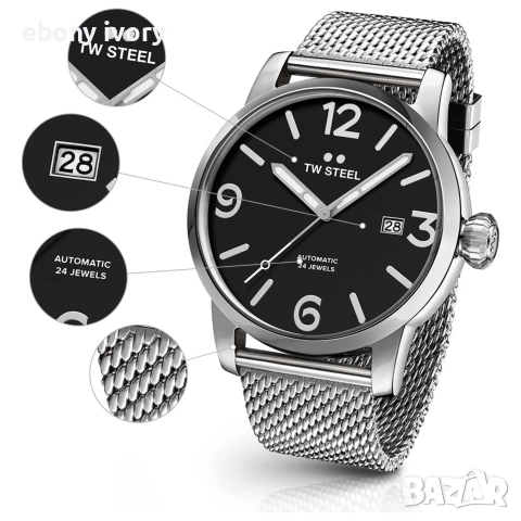 Мъжки Часовник TW Steel Automatic 48mm NH35, снимка 2 - Мъжки - 52912846
