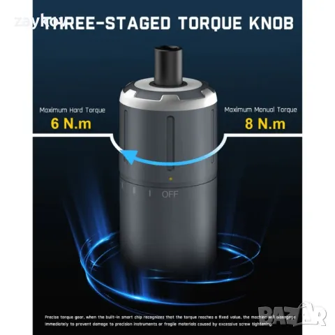 Акумулаторен електрически винтоверт Fanttik S1 Pro, снимка 6 - Винтоверти - 49788811