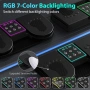 Bluetooth педал за прелистване на страници с RGB подсветка, Doohoeek, снимка 4