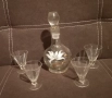 Стъклен сервиз за ракия, снимка 2