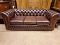 Диван тройка CHESTERFIELD естествена кожа , снимка 11