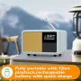 Ново малко DAB+ радио с Bluetooth и аларма – водоустойчиво, компактно, снимка 2