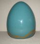 Ново голямо порцеланово яйце 14 см позлата летящ жерав, снимка 5