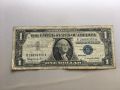 1 долар 1957 САЩ - Сребърен сертификат - Син печат, снимка 1 - Нумизматика и бонистика - 45101332