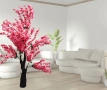 Изкуствено декоративно дърво, Цъфтяща сакура, 1.7 м, снимка 2
