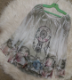 УНИКАЛНО КРАСИВА лиза/блуза от шифон с подплата и сребристи камъчета , снимка 1 - Ризи - 45008581