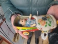 стара метална играчка /кукла в метална детска количка / , снимка 14