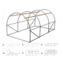 Компактна оранжерия - професионална защита и идеални условия за вашите култури - 3 х 2 х 2м, снимка 2
