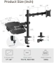 Ново Регулируемо рамо за монитор 17–32 + поставка за лаптоп 12–17инча, снимка 8