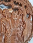 дървено пано за стена дърворезба 34/2, снимка 4