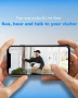 Безжичен Smart видеозвънец , звънец с камера Безжична видеокамера за врата UCOCARE , снимка 5