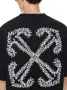 OFF-WHITE c/o VIRGIL ABLOH Black Tattoo Arrow Embroidered Logo Мъжка Тениска size L, снимка 6