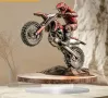 2D Акрилен топер Мотор моторист Байкър мотоциклет на стойка основа украса декор статуетка, снимка 1