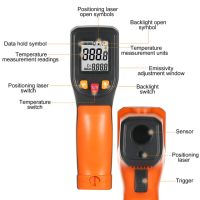 IR-T400A, Безконтактен инфрачервен термометър, обхват -50 – 400°C, снимка 6 - Други инструменти - 45187472