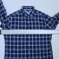 Нова Мъжка Риза Tommy Hilfiger Размер XL Синя Карирана, снимка 17 - Ризи - 45217815