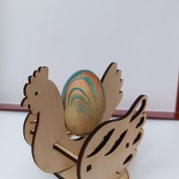Симпатична поставка кокошка за яйце, снимка 2 - Декорация за дома - 45324669