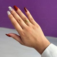 Красив дамски пръстен от неръждаема стомана с изящни извивки, снимка 4 - Пръстени - 45426625