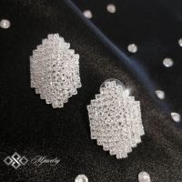 КОМПЛЕКТ ARINA / Цвят: Златисто, сребристо / Луксозен дамски комплект бижута с кристали от 3 части –, снимка 14 - Бижутерийни комплекти - 45791352