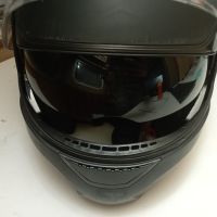 Модулна каска XL ХЛ с тъмни очила черен мат, снимка 5 - Аксесоари и консумативи - 45375599