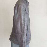 Hugo Boss Jips4 Leather Jacket Mens Size 50/L ОРИГИНАЛ! Ест. кожа!, снимка 6 - Якета - 45623960