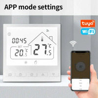 Нов Tuya WiFi интелигентен термостат Температурен регулатор за електрическо подово отопление 16 А, снимка 7 - Ламиниран паркет и подложки - 44957071