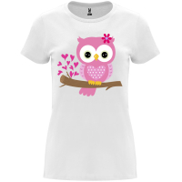 Нова дамска сладка тениска с Бухалче, снимка 1 - Тениски - 45054988