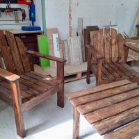 Градински столове и маса, снимка 4 - Градински мебели, декорация  - 45060550
