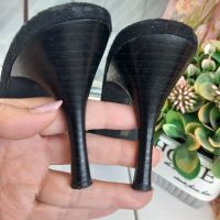  Елегантни чехли на ток, снимка 4 - Дамски обувки на ток - 45900630