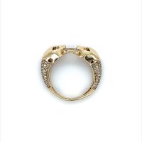 Златен дамски пръстен 3,56гр. размер:53 14кр. проба:585 модел:23538-1, снимка 2 - Пръстени - 45408230