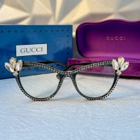 Gucci очила за компютър прозрачни с камъни слънчеви диоптрични рамки , снимка 5 - Слънчеви и диоптрични очила - 45249079