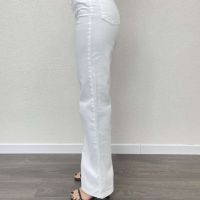 Бели дънки с широк крачол , снимка 3 - Дънки - 45695550