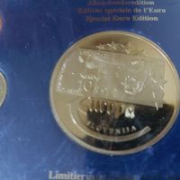 Словения 2007 - Евро сет + възпоменателен медал Европа, снимка 2 - Нумизматика и бонистика - 45510790