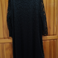 Черна дантелена рокля, снимка 1 - Рокли - 45034486
