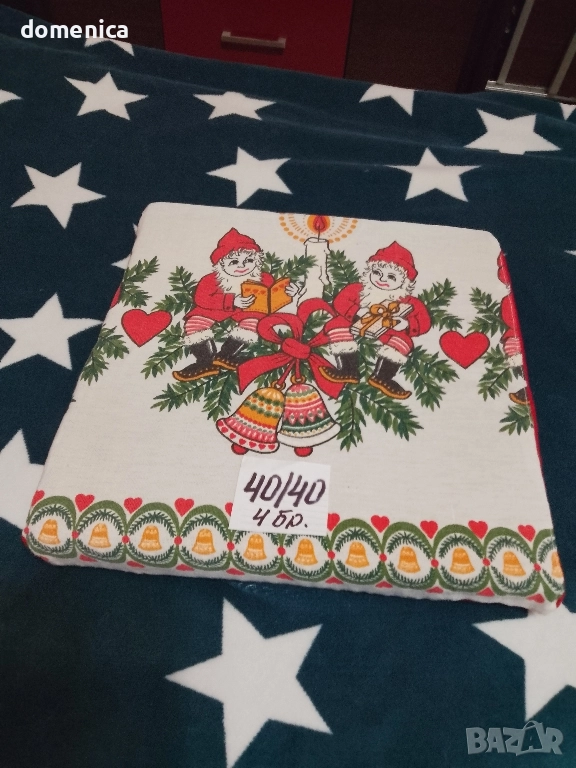 Коледни възглавници за столове, снимка 1