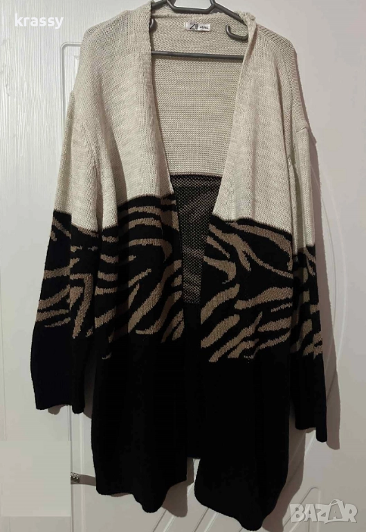 Страхотна дълга голяма дамска жилетка (размер 2ХЛ), снимка 1