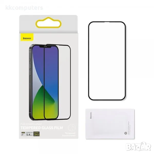 Baseus EYE KA01 (2бр.) Стъклен screen protector 0.3 / Full-Curved/ за iPhone 12 Pro Max 6.7 Баркод :, снимка 1