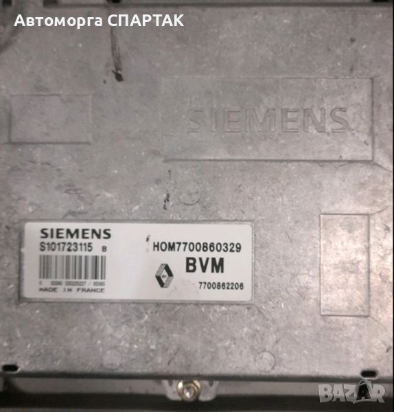 Компютър RENAULT ESPACE 2.2 S101723115 B, S101723115B, HOM7700860329, 7700862206 Siemens , снимка 1