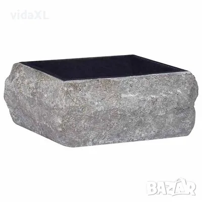 vidaXL Черна мивка, 30x30x13 см, мрамор(SKU:149175), снимка 1