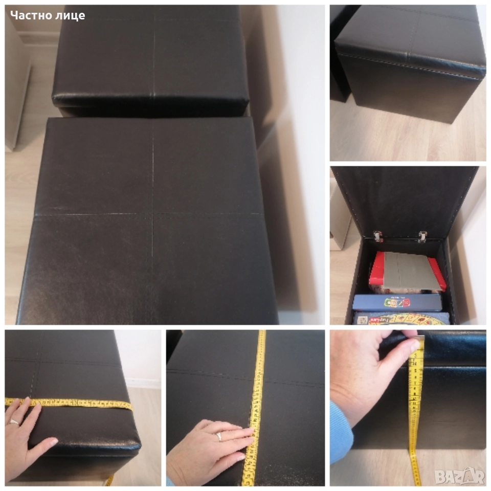 Като нови кожени табуретки , снимка 1